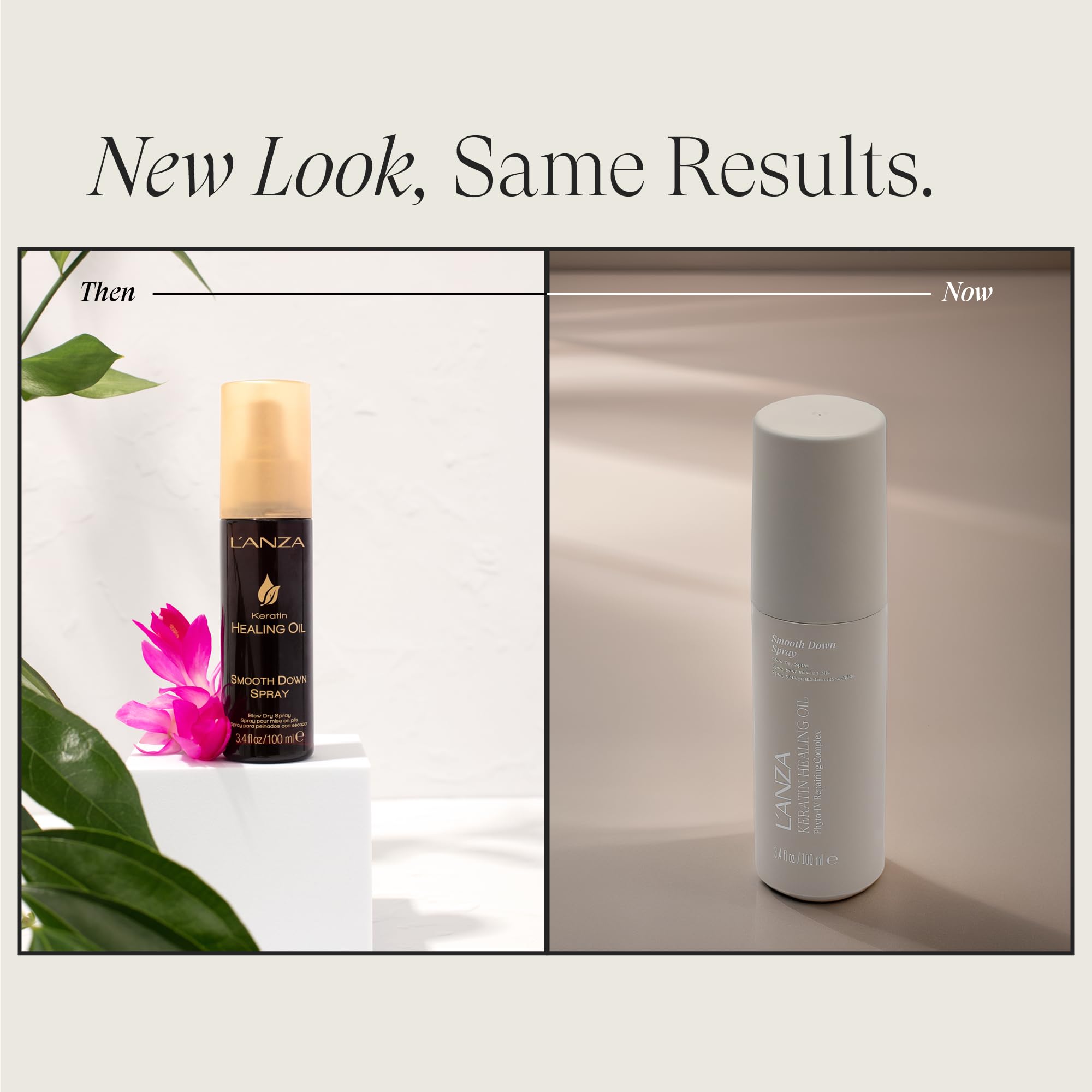 L’ANZA Keratin Healing Oil Smooth Down Spray: aplicación que facilita el peinado.