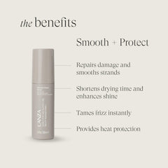 L’ANZA Keratin Healing Oil Smooth Down Spray: efecto brillo visible tras secado.