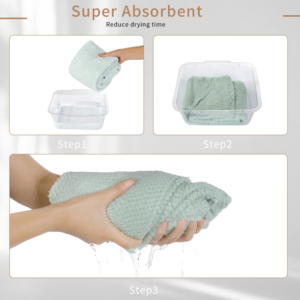 Laojbaba toalla para cabello, ideal para uso diario tras la ducha