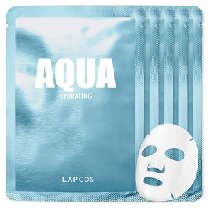 Máscara de hoja Aqua de LAPCOS: empaque práctico para almacenamiento.