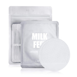 LAPCOS toallitas exfoliantes con leche, sensación suave para limpieza diaria de la piel