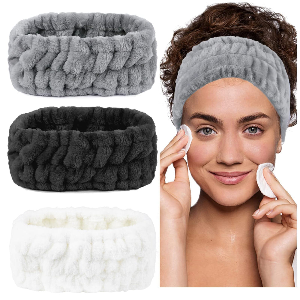 Diadema LAPOHI de microfibra para rostro, protege el cabello durante la limpieza facial.