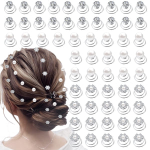 Horquillas LAPOHI espiral cristal diamante para peinado con brillo duradero