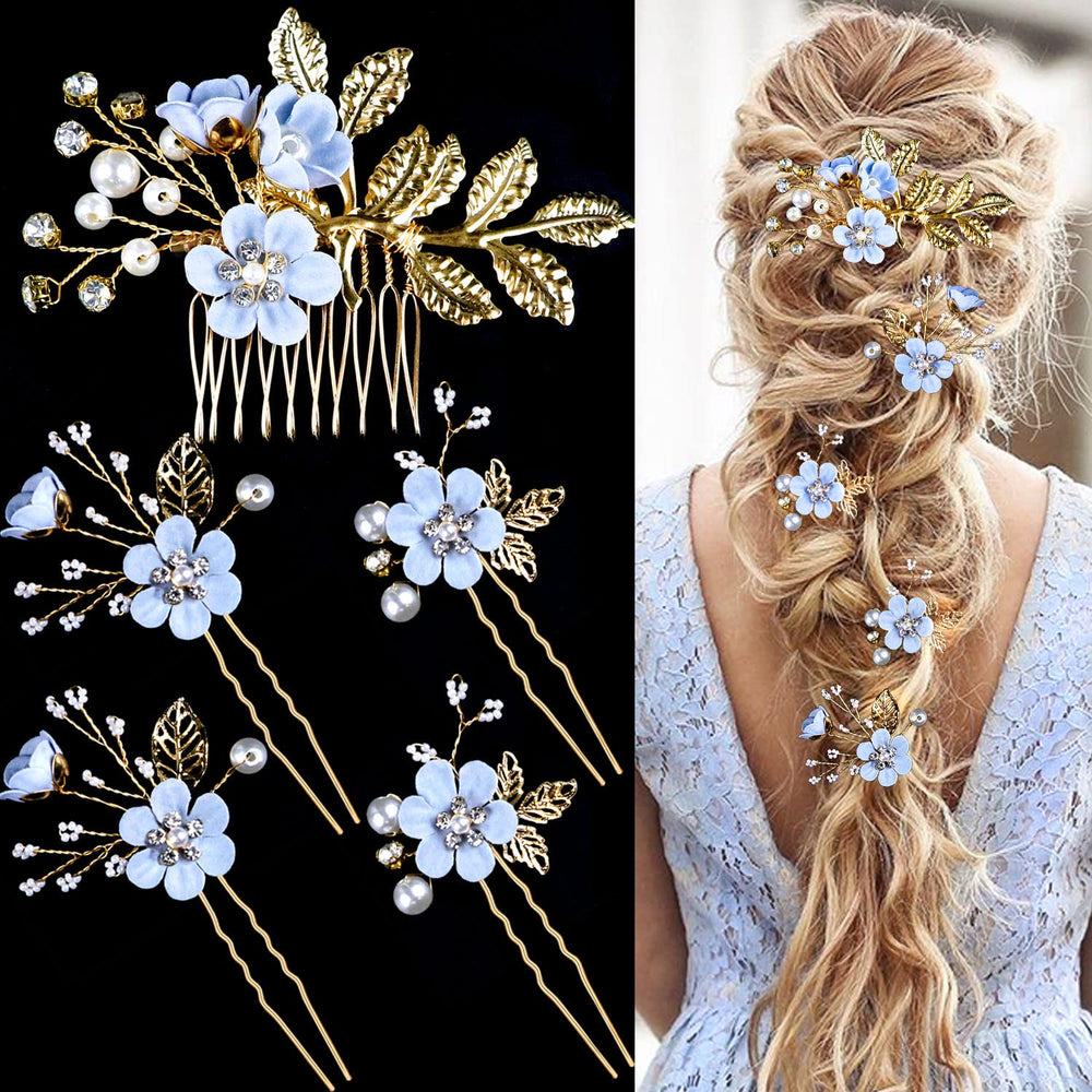Lapohi horquillas pelo boda cristal perlas, ideal para un peinado deslumbrante
