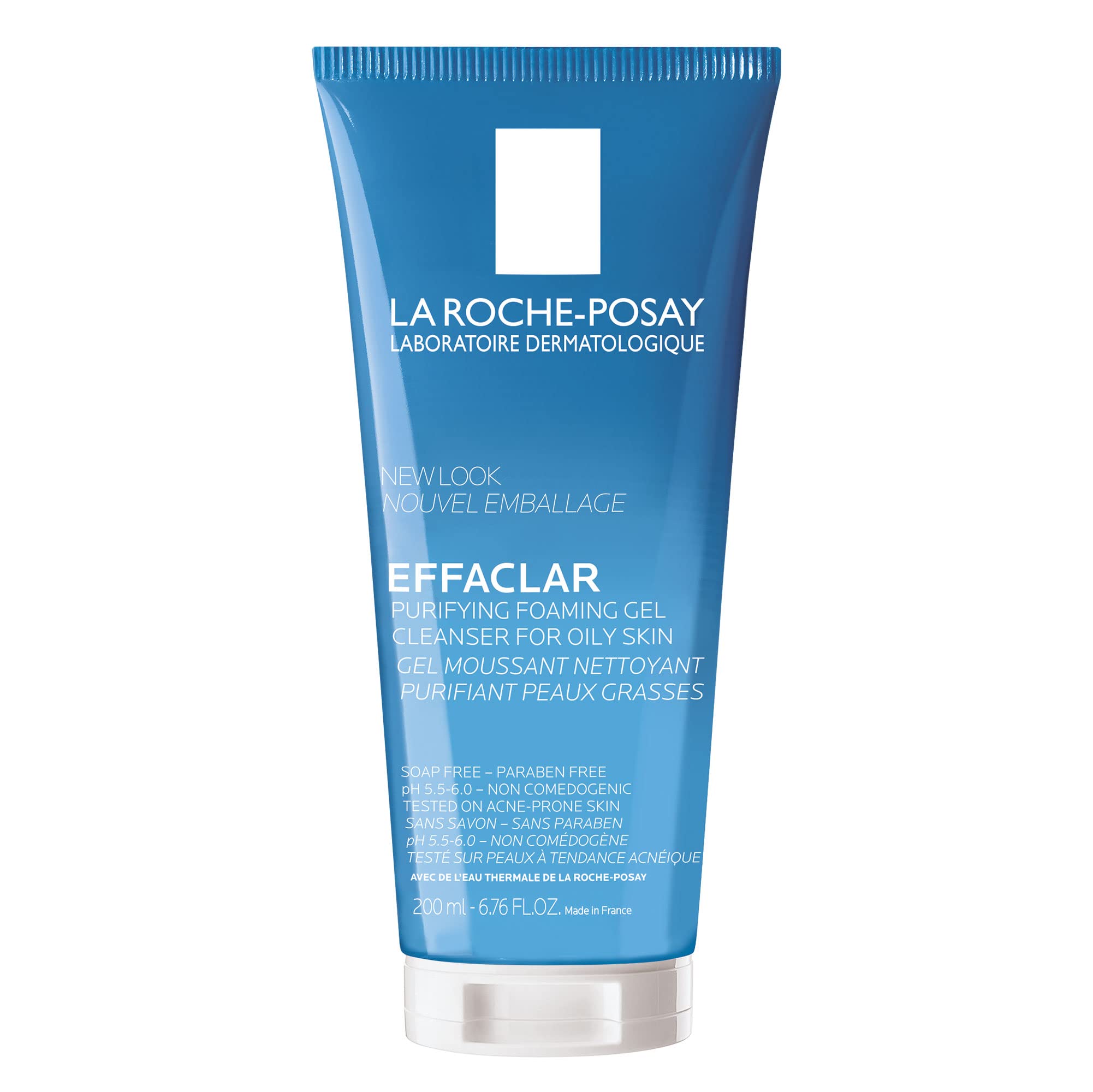 La Roche-Posay Effaclar gel purificante en botella para piel grasa.