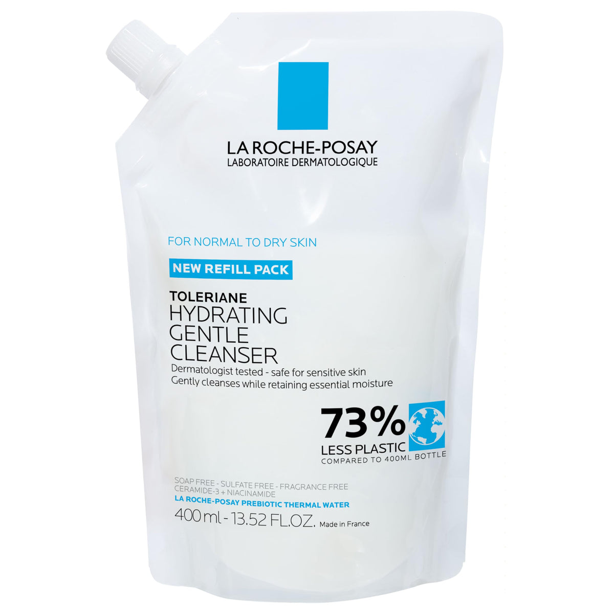 La Roche-Posay Toleriane limpiador facial en bote, suave para piel sensible