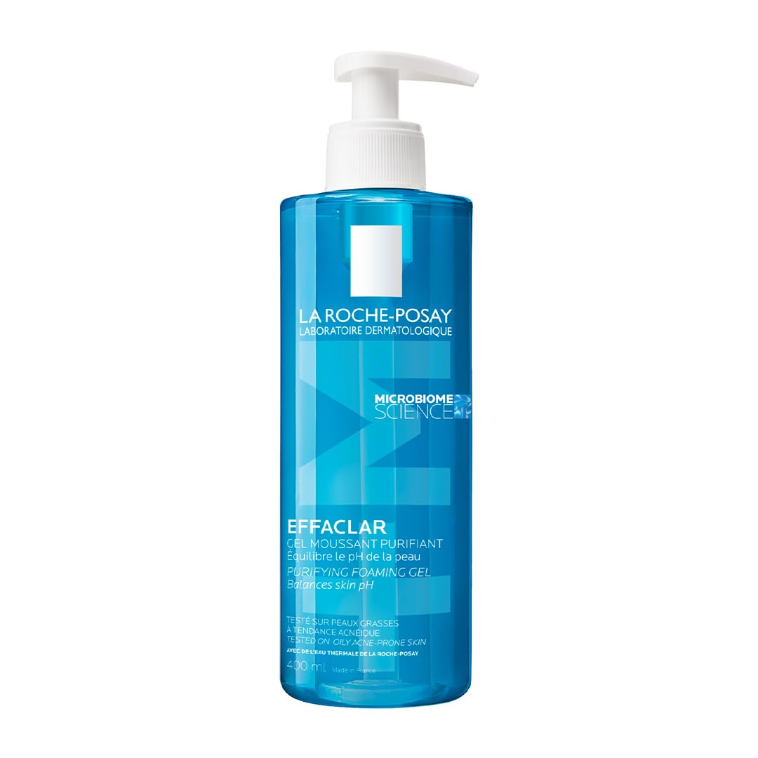 La Roche-Posay Effaclar gel espumoso purificador para piel grasa, controla el brillo.