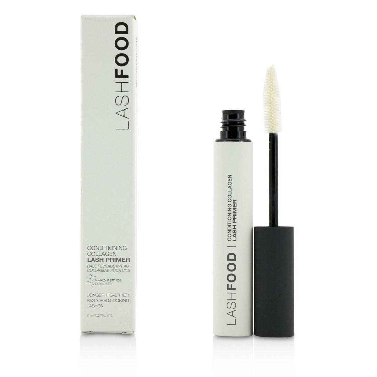 LashFood primer de fibras con colágeno para realzar pestañas con volumen