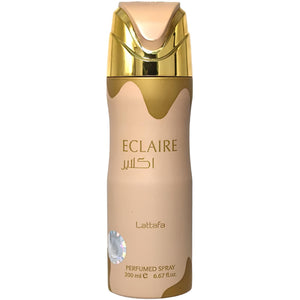 Lattafa Eclaire: botella 200 ml, presentación elegante para uso diario.