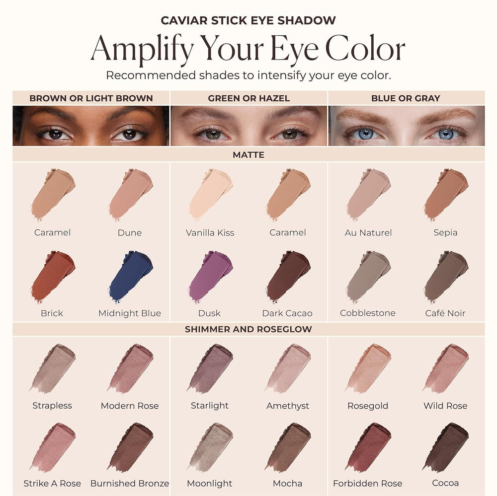 Laura Mercier Caviar Stick Moonlight formato stick compacto para viaje.