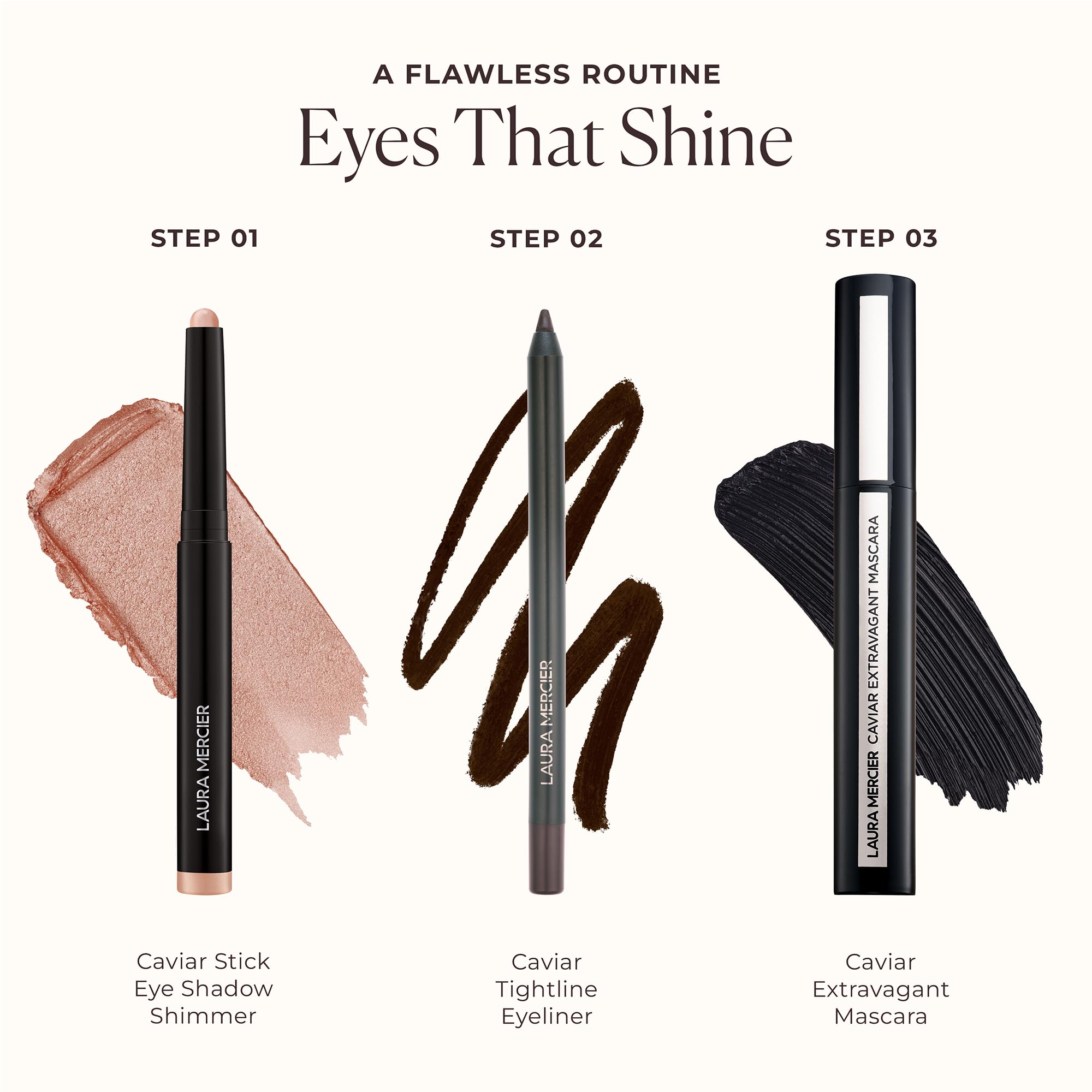 Laura Mercier Caviar Stick Moonlight look diario con acabado irisado suave.