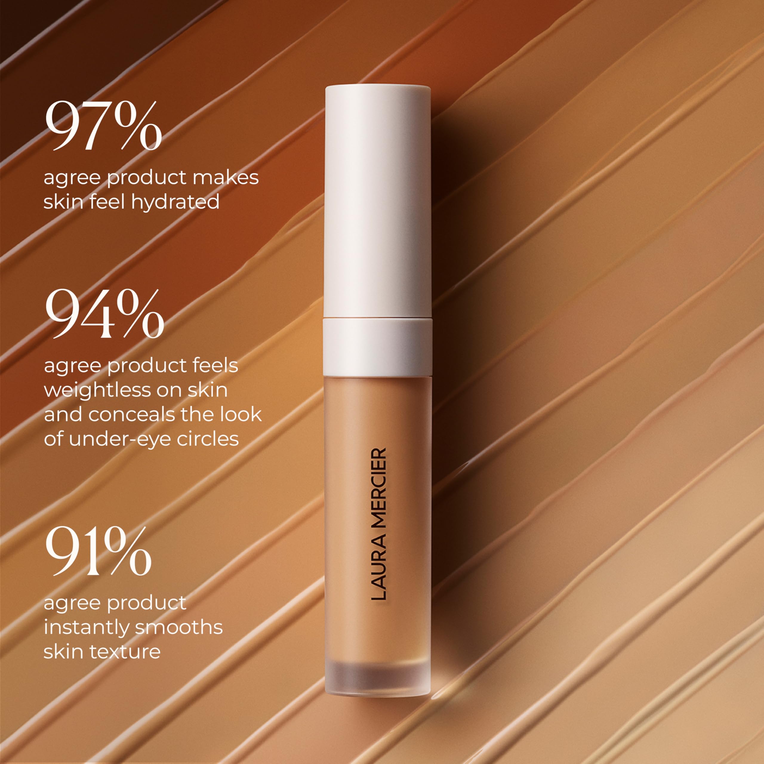 Duración de 16 horas con Laura Mercier Corrector Sérum.