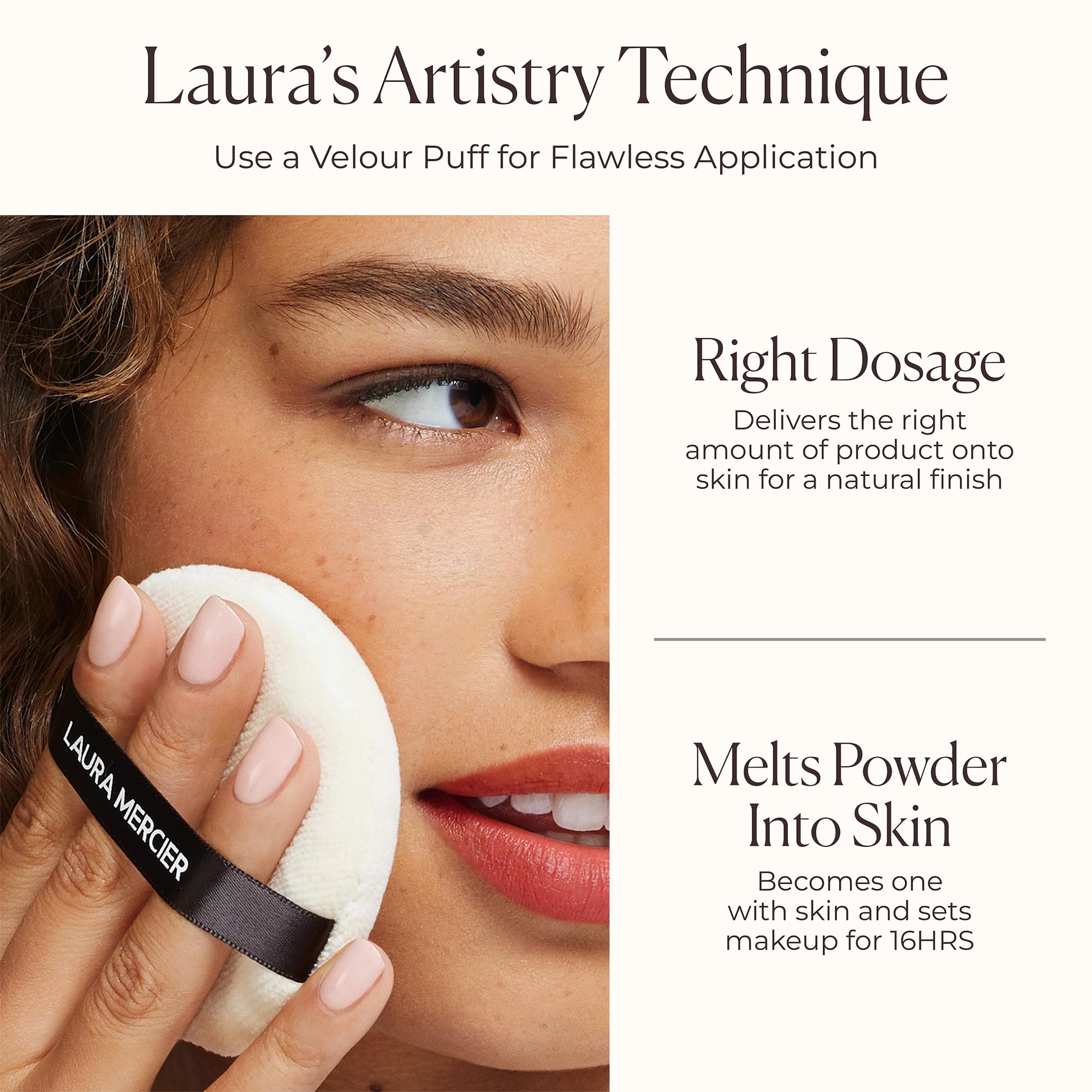 Laura Mercier difuminado sutil en piel para acabado suave