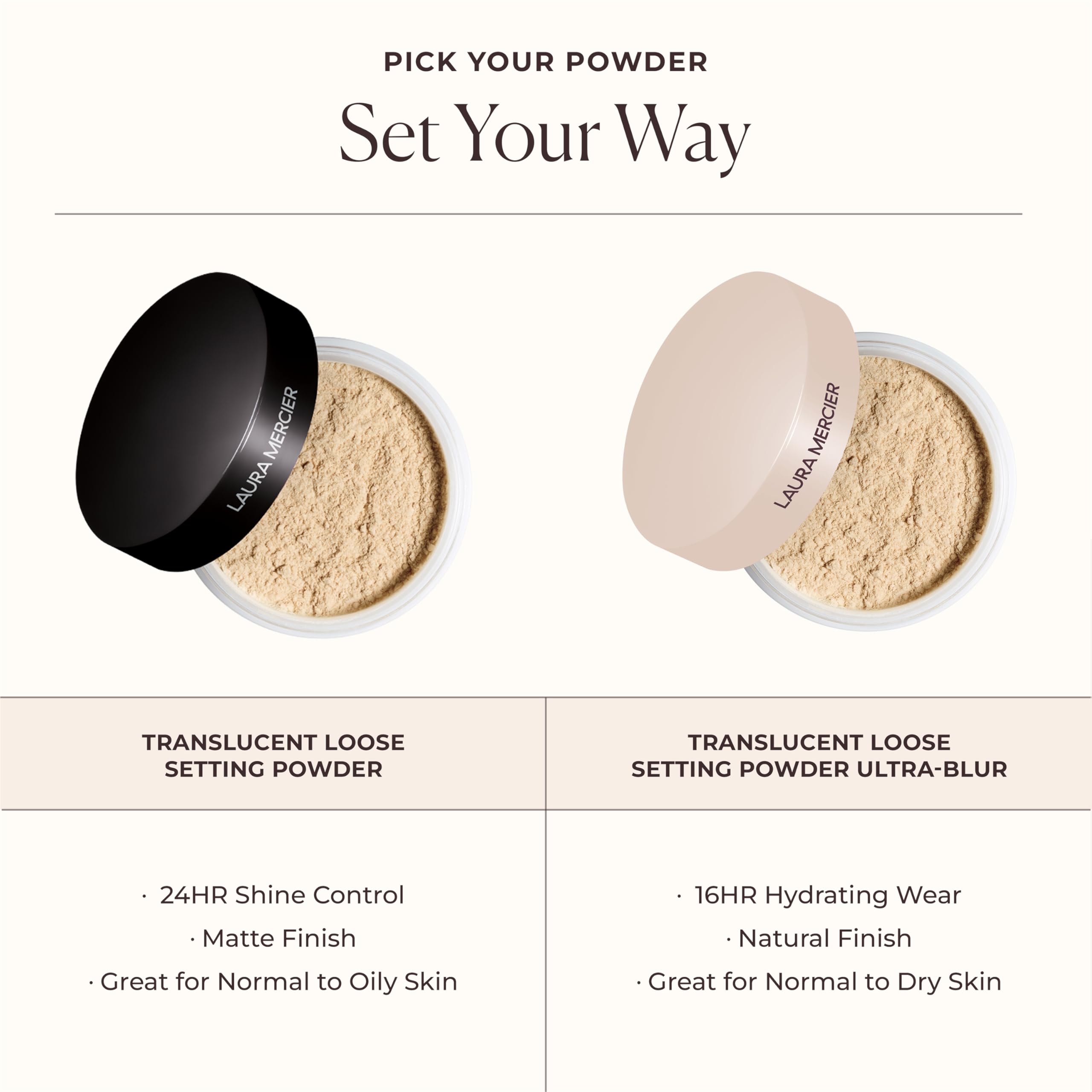 Laura Mercier envase portátil para retoques en cualquier lugar