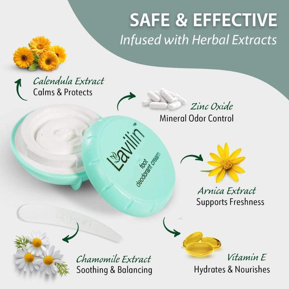 Lavilin crema desodorante resistente al agua para ducha y sudor.
