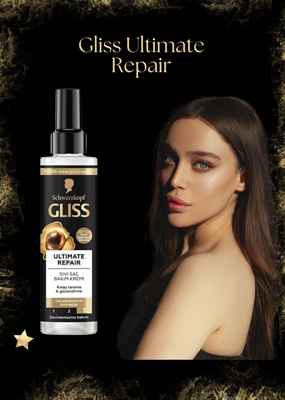 Lavis Gliss Ultimate Repair, desenredo facil, sin tirones al peinar.