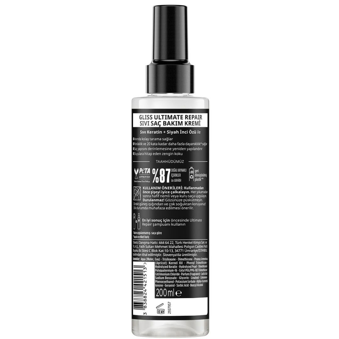 Lavis Gliss Ultimate Repair, hidratacion intensa para cabello seco y áspero.
