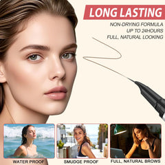 LAVONE brocha cejas doble extremo facilita difuminar y pulir.