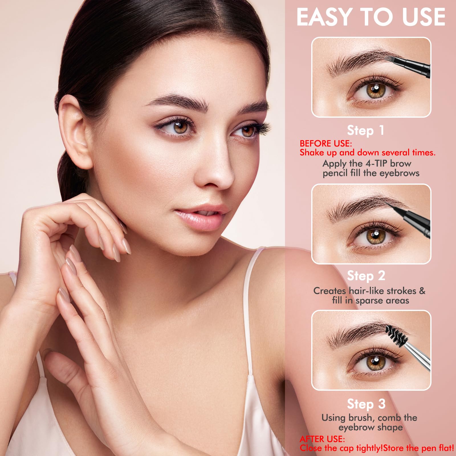 LAVONE duración de hasta 24 horas para cejas impecables.