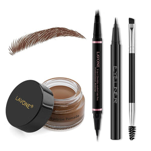 Kit LAVONE para cejas en vista frontal, define y rellena.