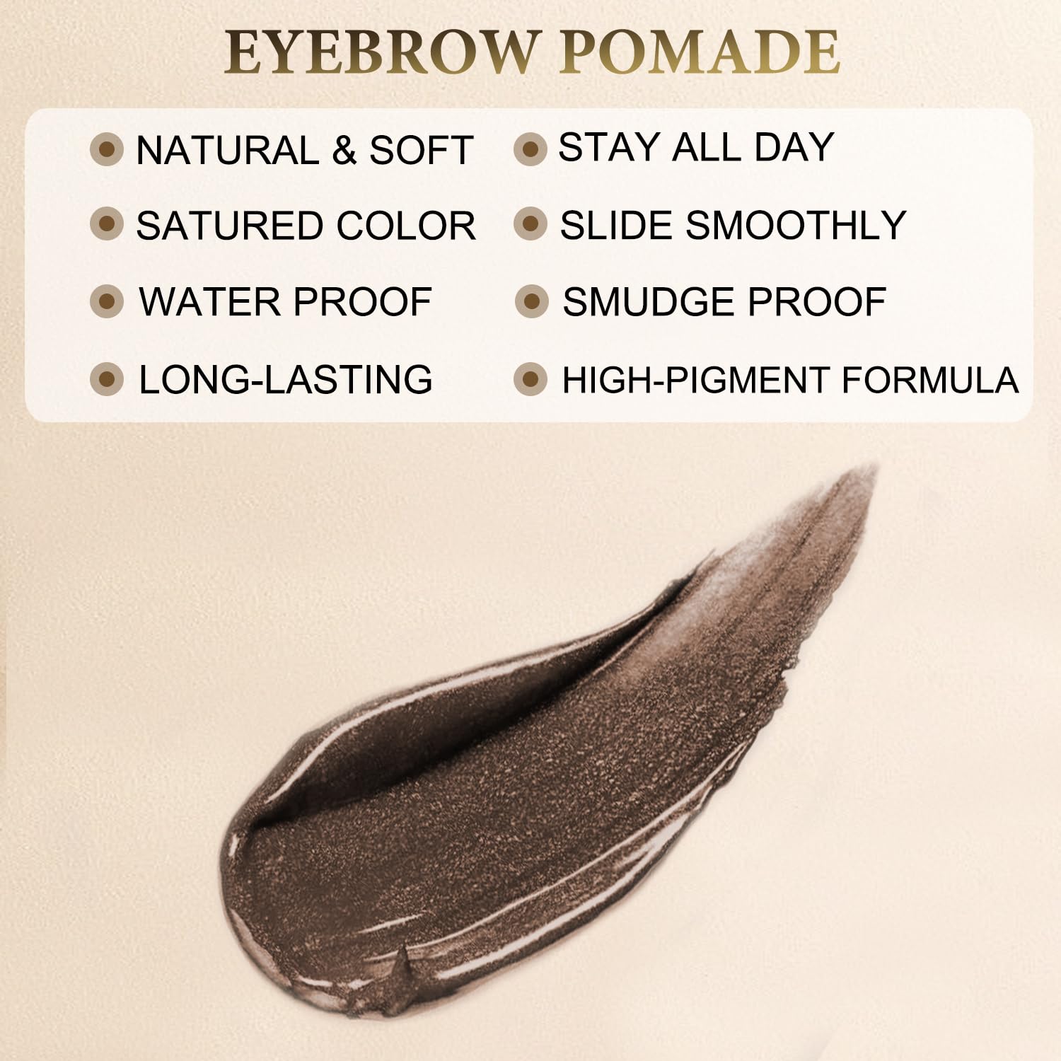 LAVONE kit maquillaje cejas impermeable, todo en un set portátil.