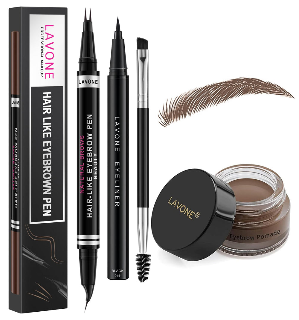 LAVONE lápiz cejas efecto pelo para trazos realistas y naturales.