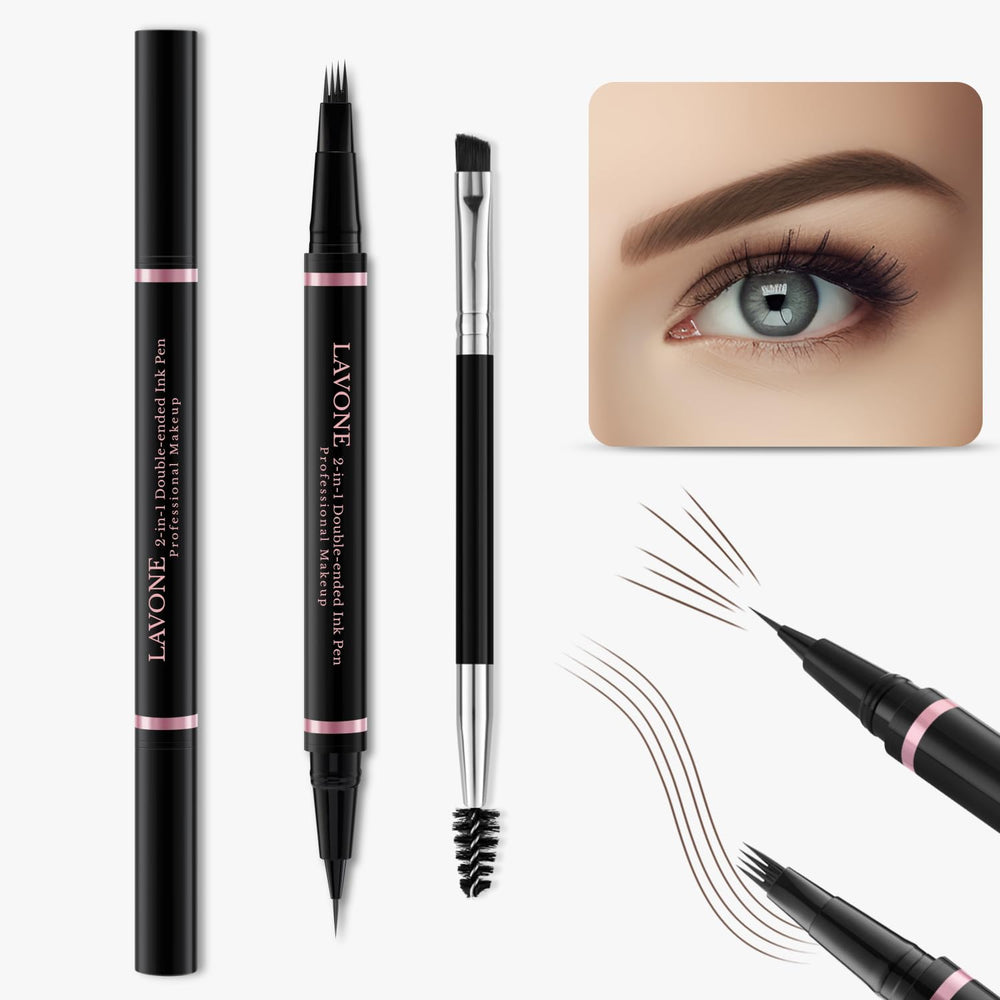 LAVONE pomada para cejas oscura, fijación y acabado natural.