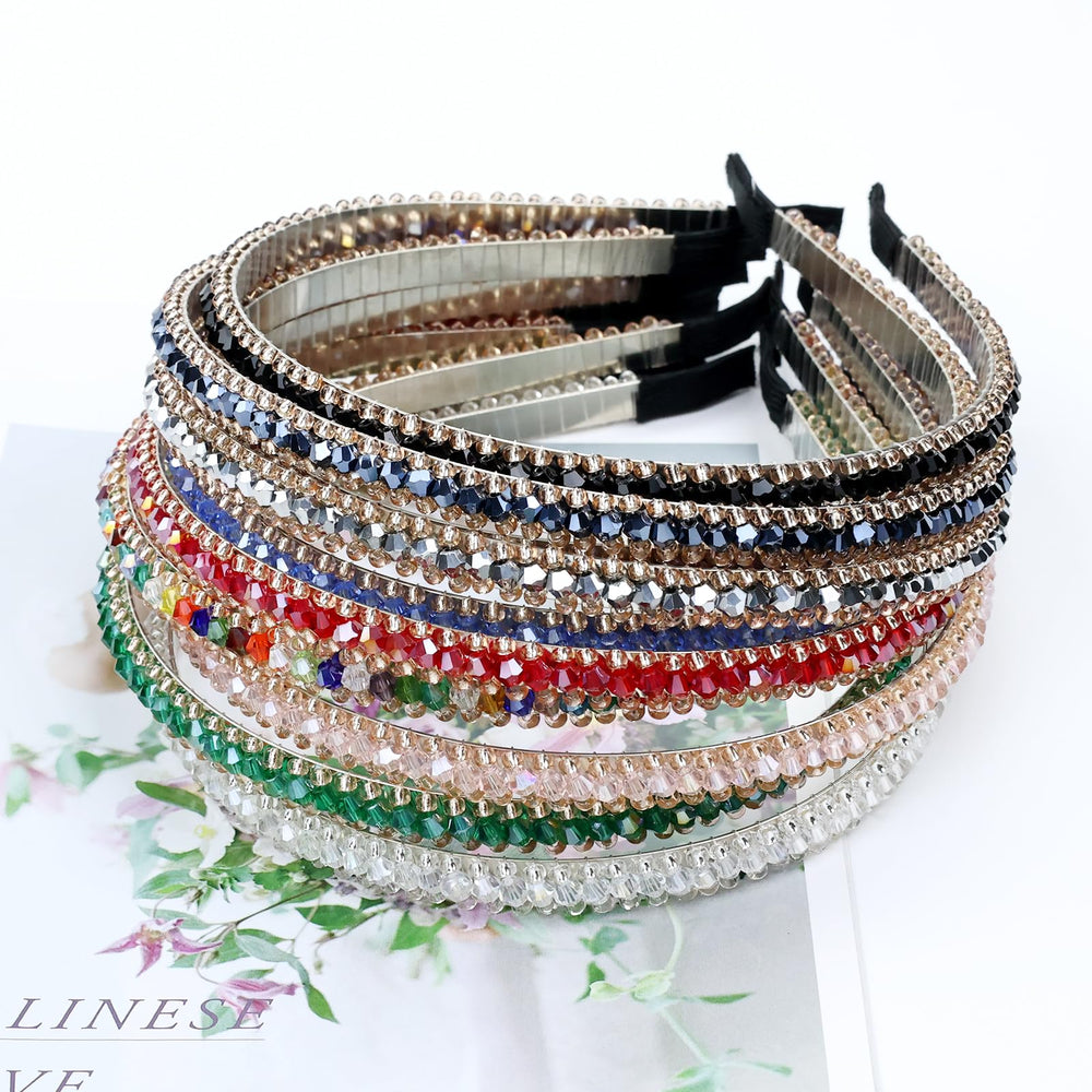 Lawie diadema con cristal negro para contraste elegante.