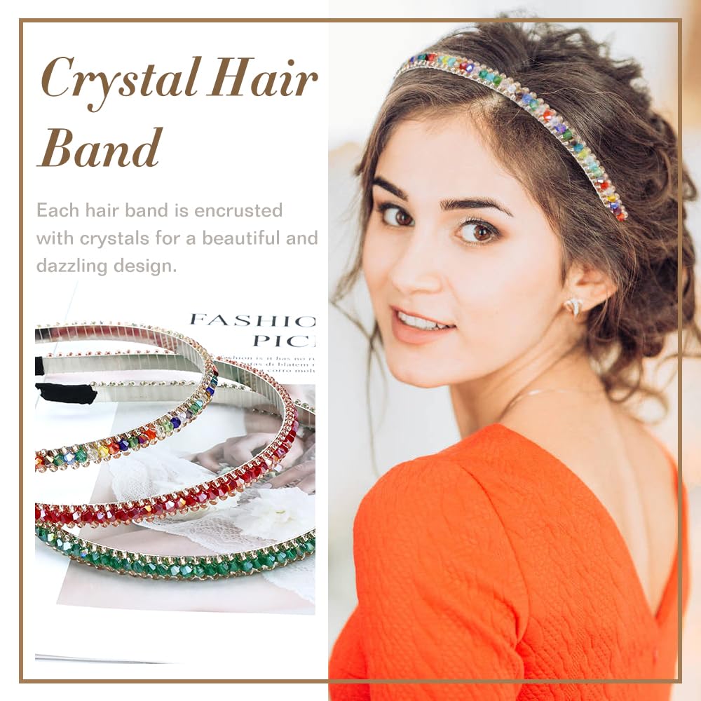 Diadema Lawie con cristal rosa para ocasiones festivas.