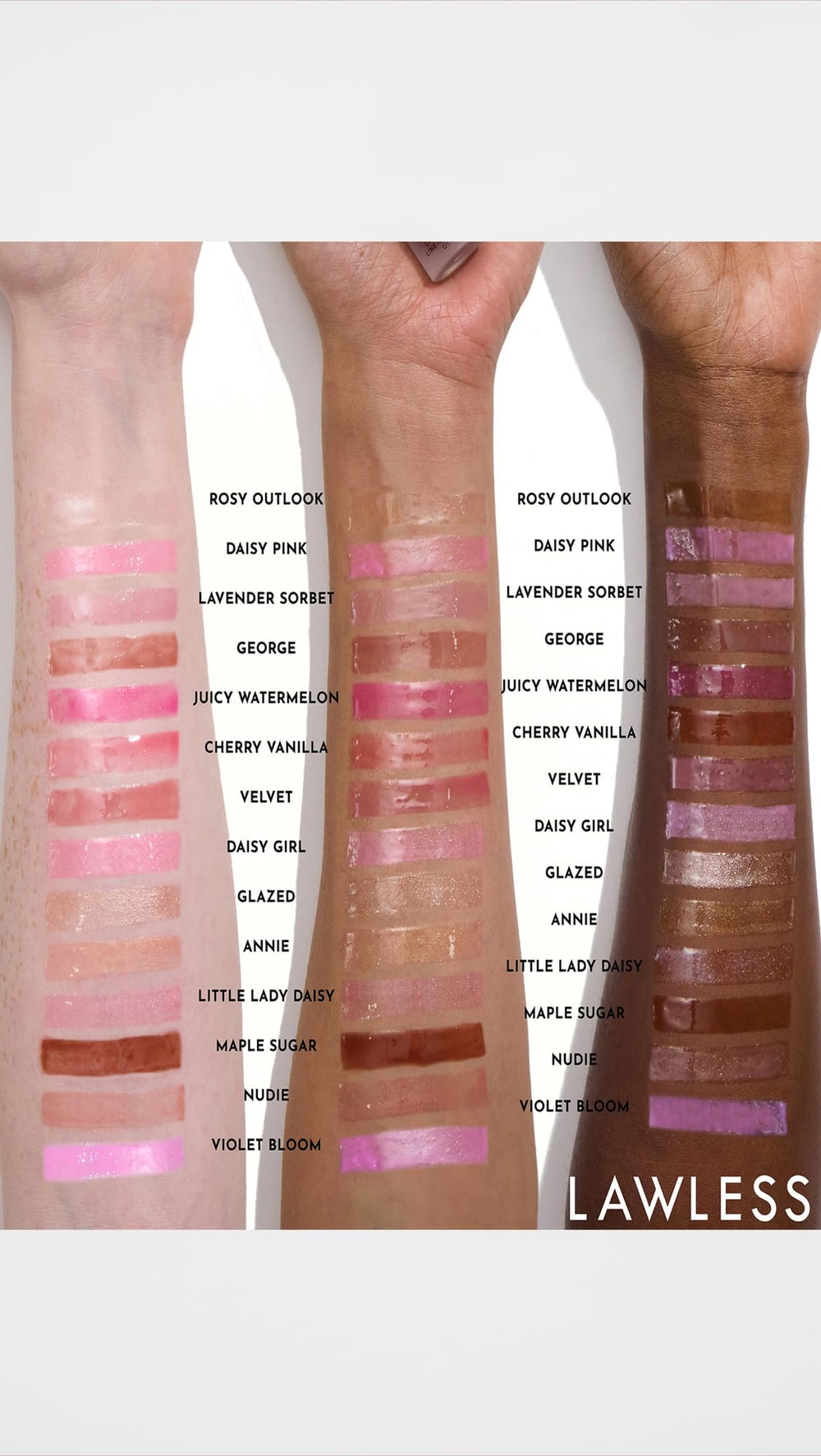 Lawless ingredientes naturales: fórmula vegana para cuidado diario de los labios.