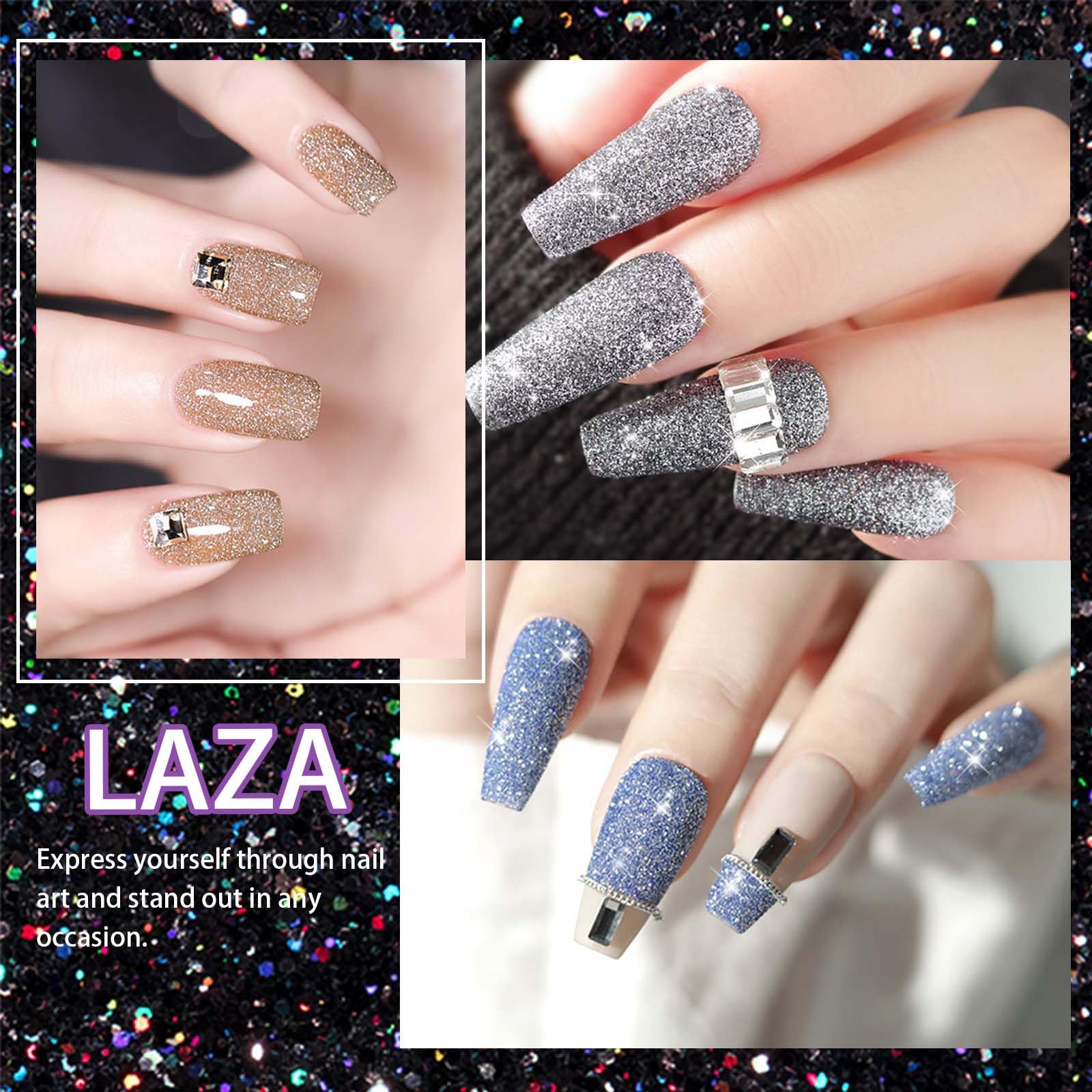 Laza cristal diamante uñas arte: perfecto para diseños creativos