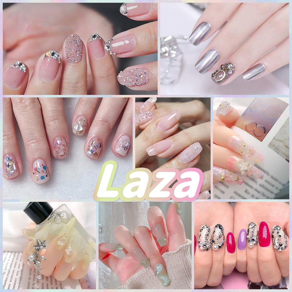 Laza cuentas iridiscentes para decoración de uñas y accesorios.
