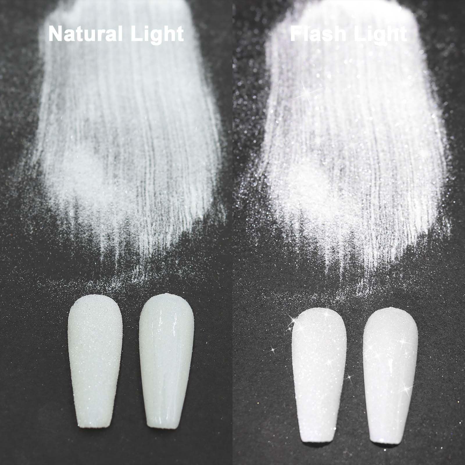 Laza polvo diamante pulverizable para uñas: textura deslumbrante