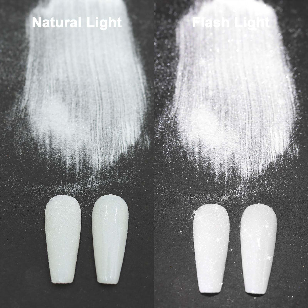 Laza polvo diamante pulverizable para uñas: textura deslumbrante