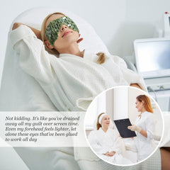 La mascarilla LazyGa de jade con cuentas distribuye el frío.