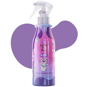 Leche Pal Pelo Niños, desenredante spray, reduce nudos para peinar sin dolor.