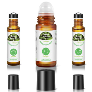 Leczhmyo aceite de ricino roll-on para ojos; hidratación suave para la mirada