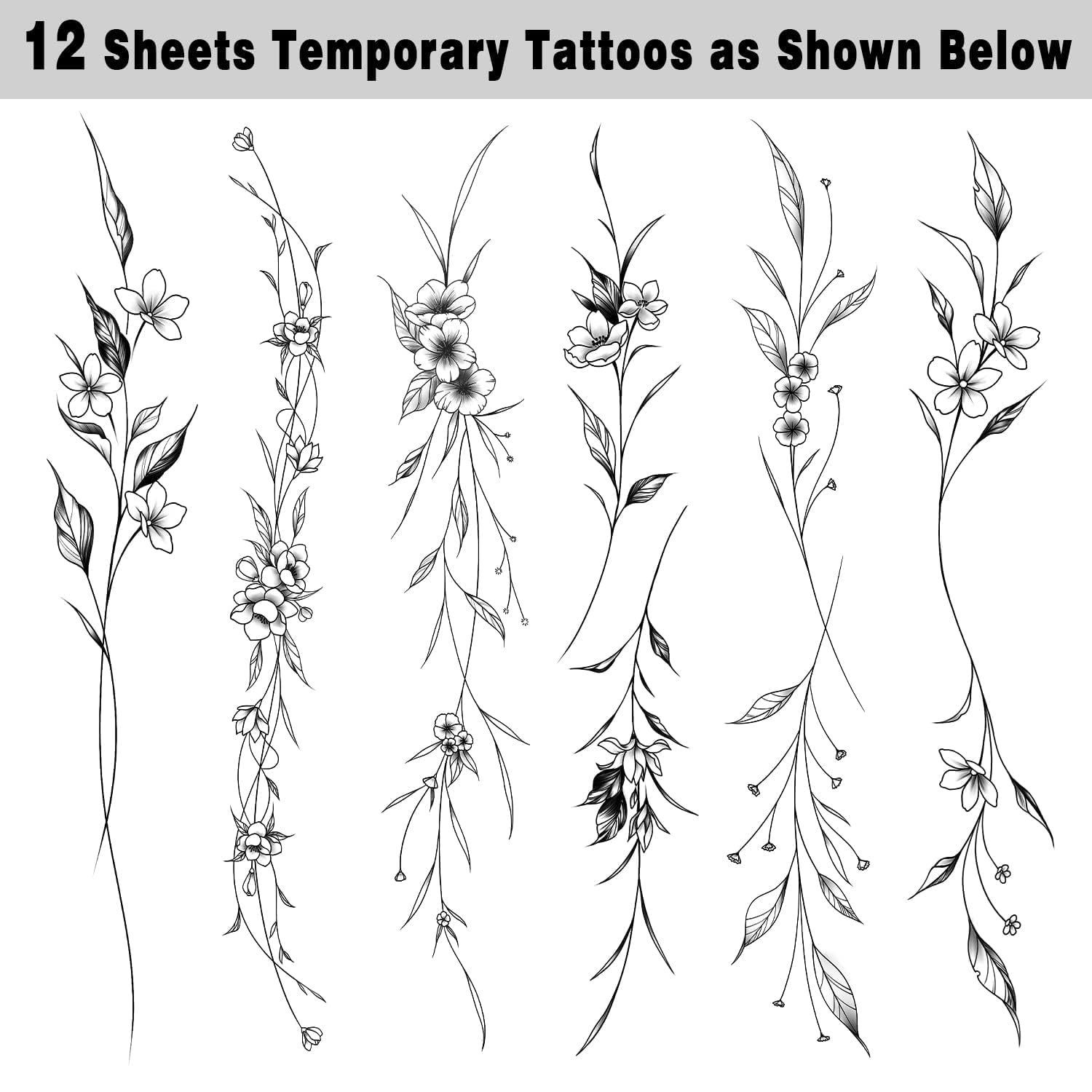 Leesgel tatuajes temporales para mujer mariposas negras para un estilo moderno