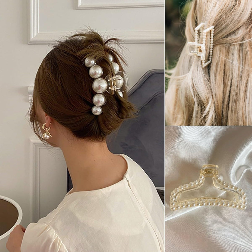Pinza para cabello grueso Leezmark, sujetando mechones sin soltarse