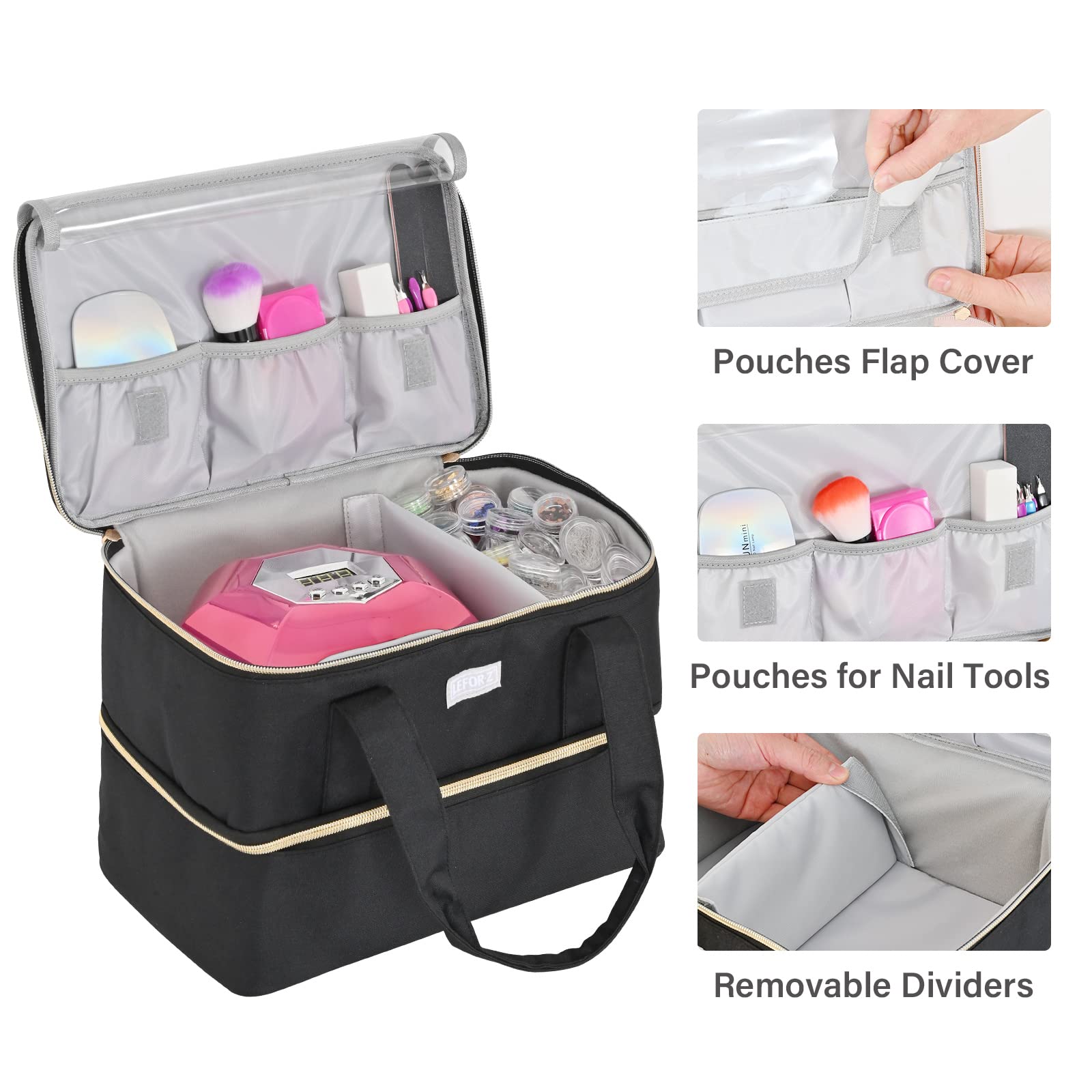 LEFOR·Z Divisor removible de botellas, ajuste flexible para distintos tamaños.