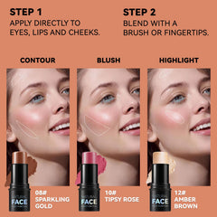 LemonSac Contour Stick Aplicador Doble: difumina crema para un contorno preciso.