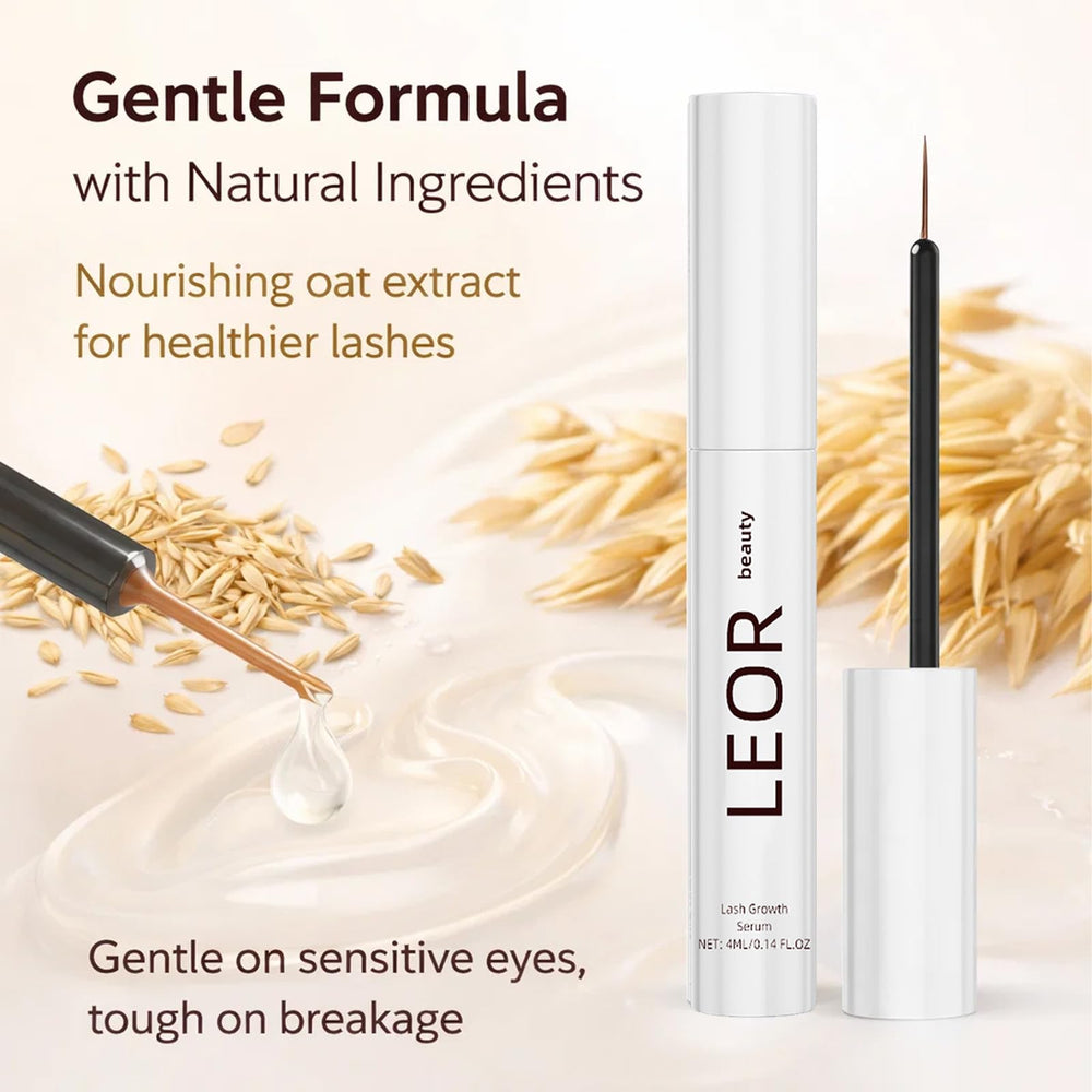 Leor Beauty serum de pestañas aplica el cepillo de precisión