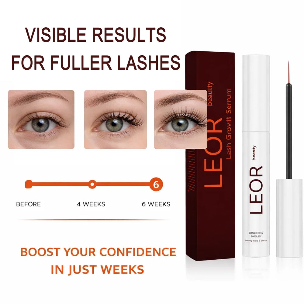 Leor Beauty serum de pestañas con extracto de avena cuida pestañas