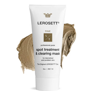 LEROSETT Mascarilla arcilla: textura cremosa para limpieza facial suave y equilibrante.