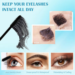 Lestpola mascara resistente al agua evita manchas y permanece intacta todo el día.