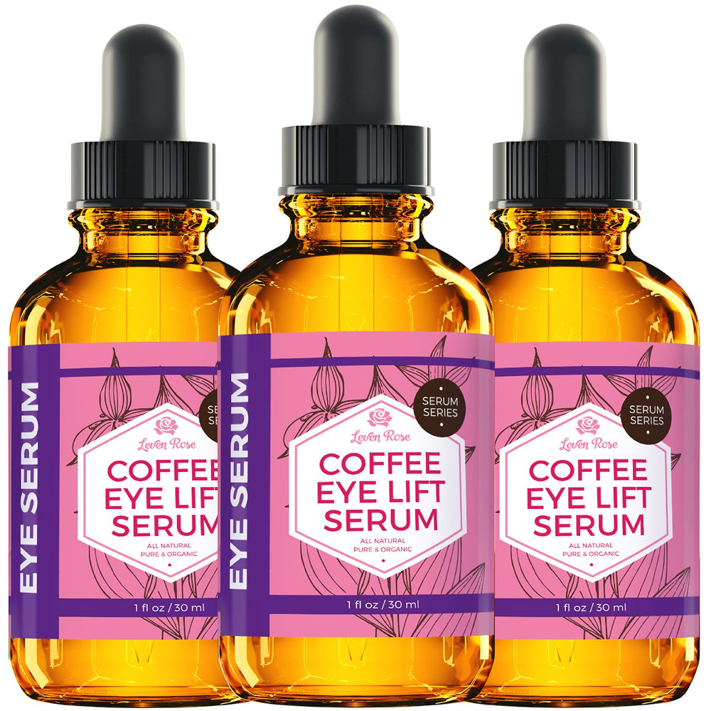 Cuidado ocular natural de Leven Rose sin químicos para uso diario.