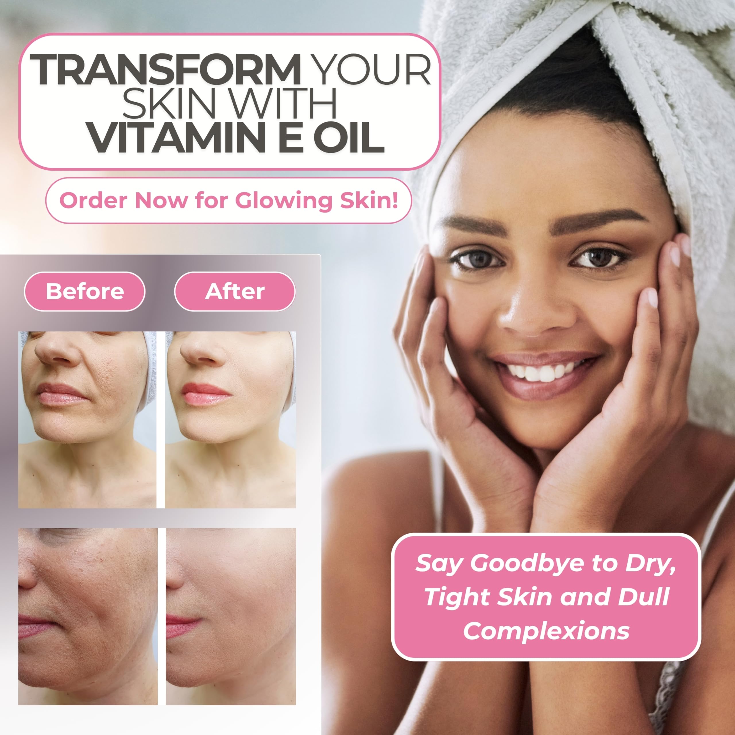 Leven Rose para cabello y uñas, cuidado nutritivo con vitamina E.
