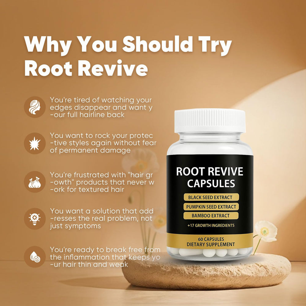 Caja de Lexenic Root Revive, empaque práctico para guardar.