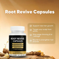 Lexenic Root Revive: ingredientes clave visibles en la etiqueta.