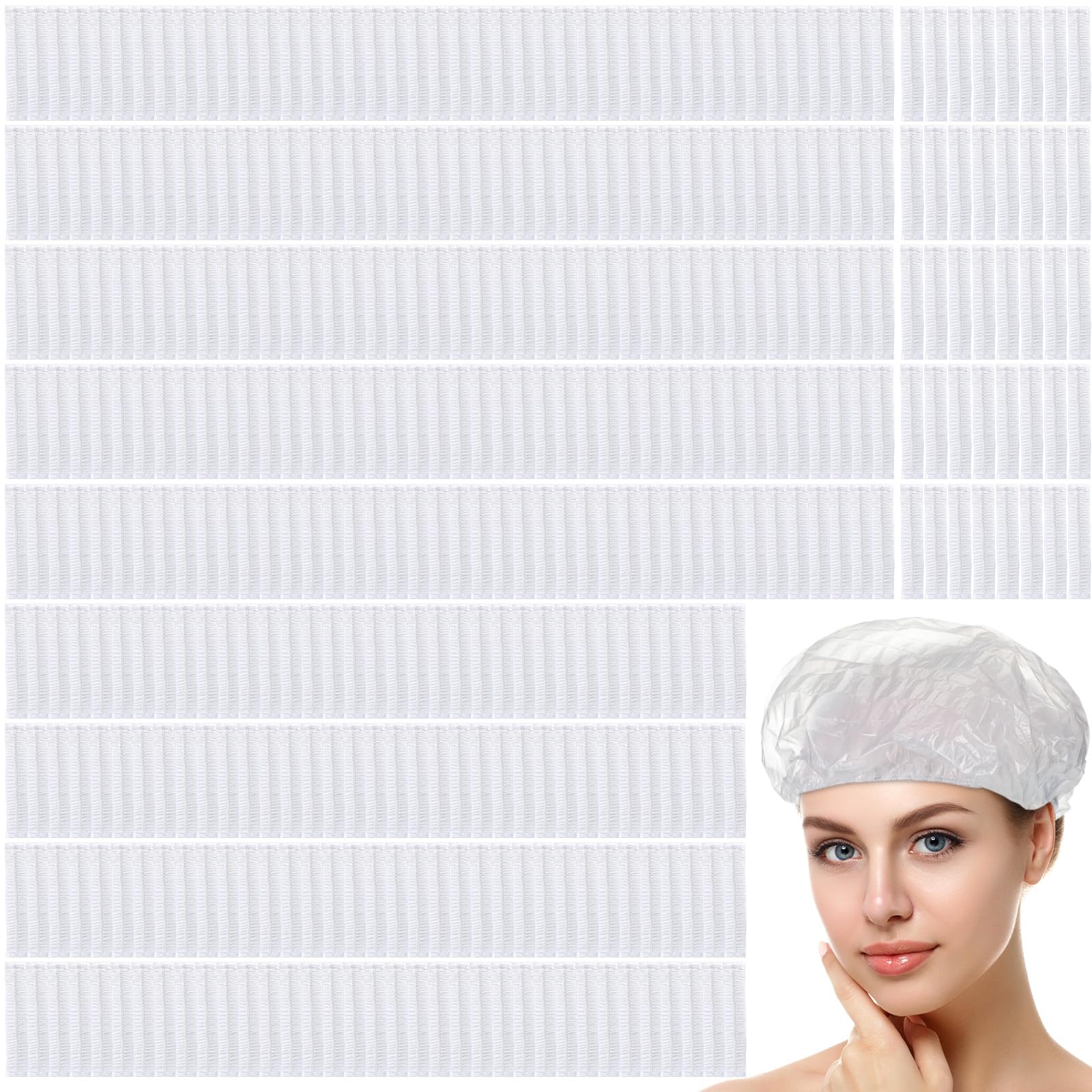Gorra de ducha desechable Leyndo transparente, ideal para spa y viajes